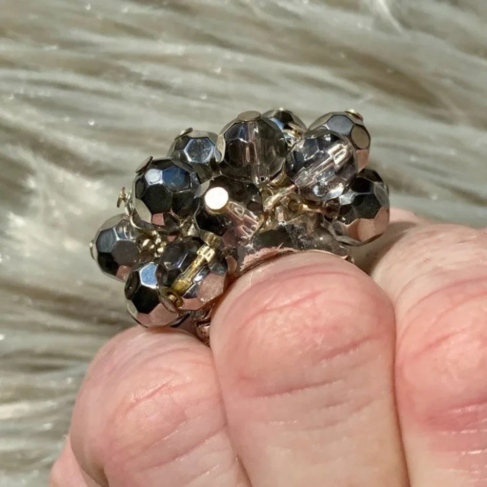 🟣 (2/$20) - Fun Large Beaded Stretch Ring - One Size - Picture 8 of 8